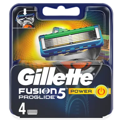Gillette, Fusion, wymienne ostrza do maszynki do golenia, 4 szt.
