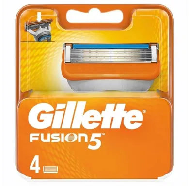 Gillette, Fusion5, wymienne ostrza do maszynki do golenia, 4 szt.