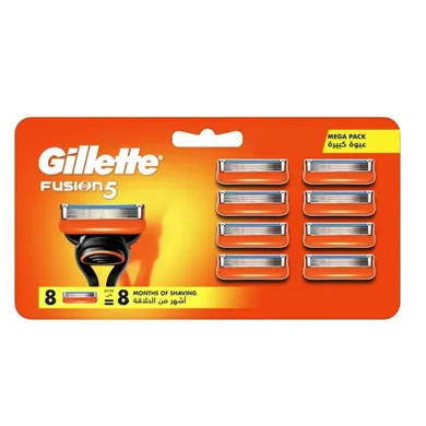 Gillette, Fusion5, wymienne ostrza do maszynki do golenia, 8 szt.