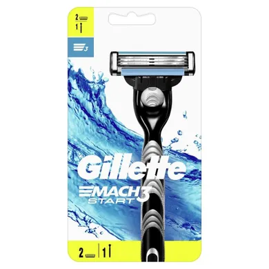 Gillette, Mach3 Start, maszynka do golenia + 2 szt. wymiennych ostrzy