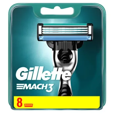 Gillette, Mach3, wymienne ostrza do maszynki do golenia, 8 szt.