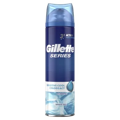 Gillette, Series Sensitive Cool, żel do golenia dla mężczyzn, 200 ml