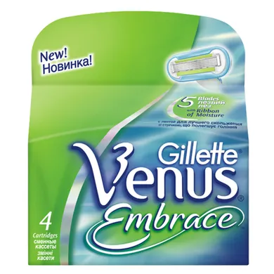 Gillette, Venus Embrace, wymienne ostrza do maszynki do golenia, 4 szt.