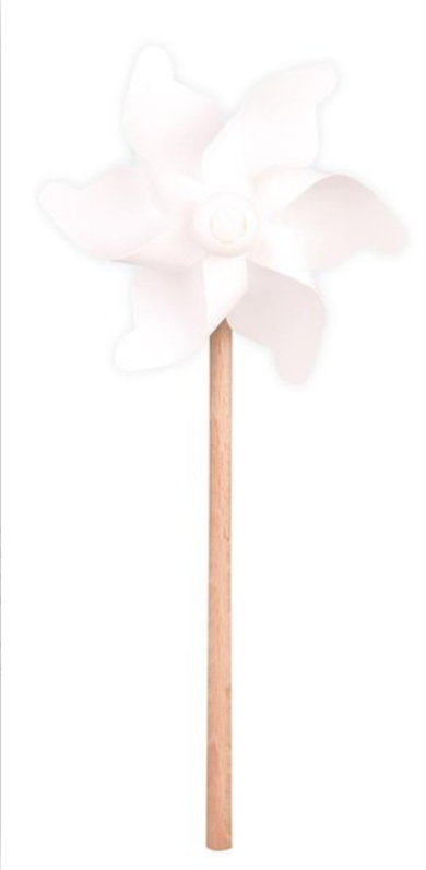 Giobas, wiatraczek, biały, 30 cm