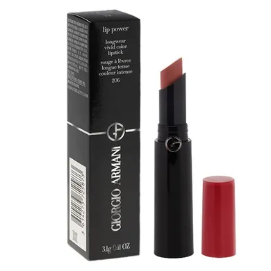 Giorgio Armani, Lip Power Longware Lipstick, pomadka do ust, nr 206