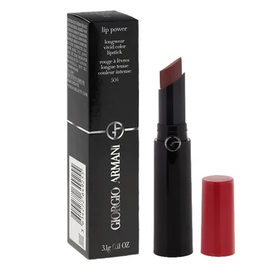 Giorgio Armani, Lip Power Longware Lipstick, pomadka do ust, nr 504