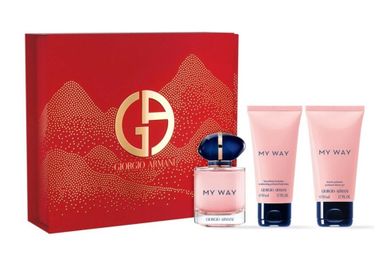 Giorgio Armani, My Way, zestaw: woda perfumowana, spray, 50 ml + żel pod prysznic, 50 ml + balsam do ciała, 50 ml