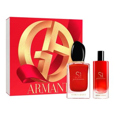 Giorgio Armani, Si Passione, zestaw, woda perfumowana spray, 50 ml + woda perfumowana spray, 15 ml