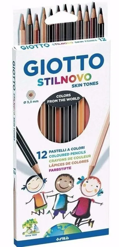 Giotto, kredki stilnovo skin tones, 12 kolorów