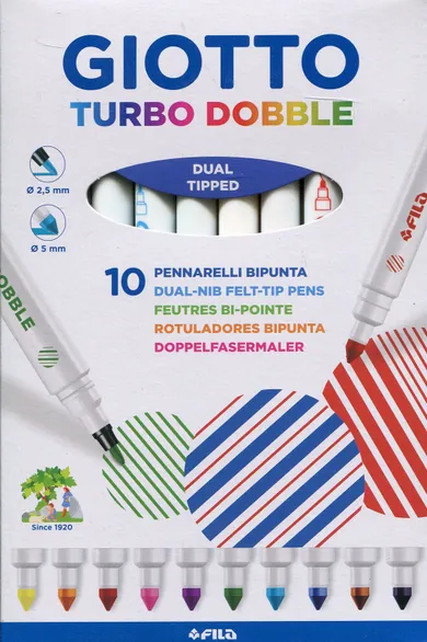 Giotto, Turbo Dobble, pisaki, 10 kolorów