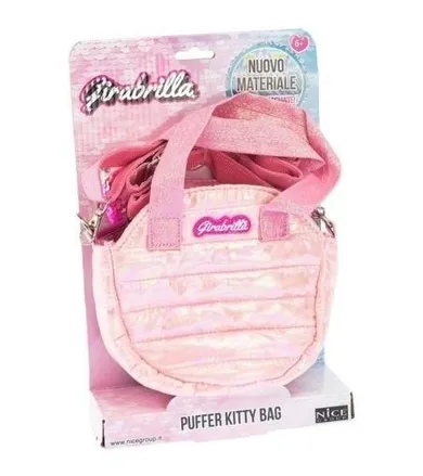 Girabrilla, Puff, torebka okrągła, różowa