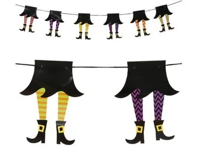 Girlanda, nogi czarownicy, halloween, 210 cm