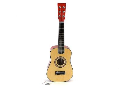 Gitara drewniana strunowa, zabawka muzyczna