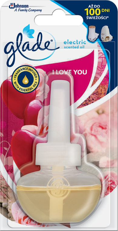 Glade, Electric Scented Oil, I love you, elektryczny odświeżacz powietrza, zapas