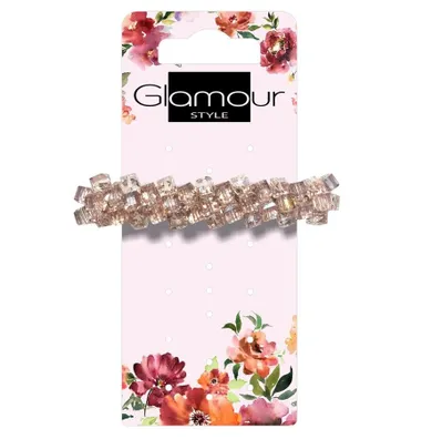 Glamour, spinka automatyczna do włosów z kryształkami