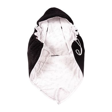 Glück Fashion, Kokardki, wielofunkcyjny rożek do fotelika, czarny, 80-80 cm