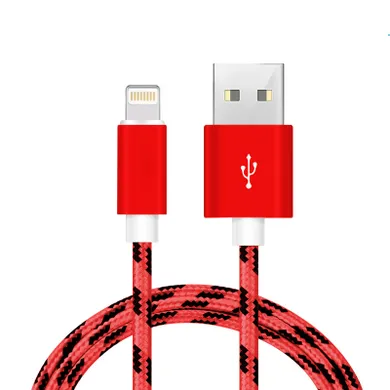 Gline, kabel ładowarka iphone, lighting, czerwony