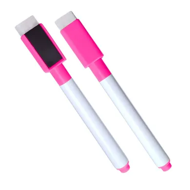 Gline, pisak marker suchościeralny z magnesem, różowy