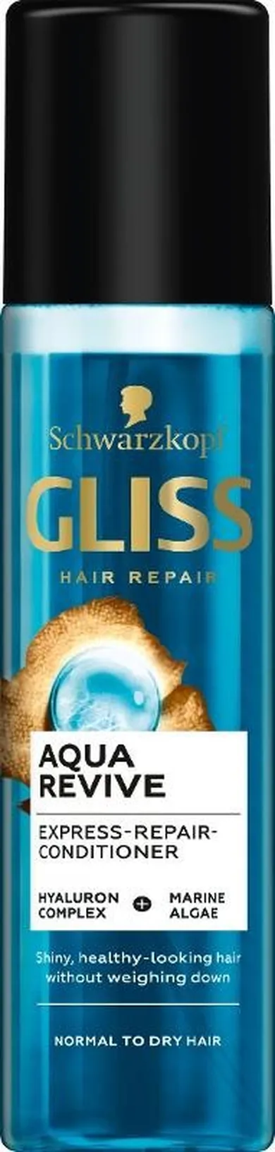 Gliss Kur, Aqua Revive, odżywka expres, spray, 200 ml