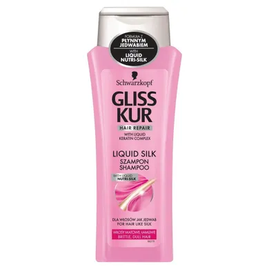 Gliss Kur, Liquid Silk, szampon do włosów matowych, 400 ml