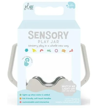 Glo Pals, słoik sensoryczny do napełnienia wodą, szary