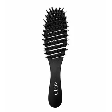 Glov, Flexi Fine Glide Detangling Hair Brush for Fine Hair, szczotka do rozczesywania delikatnych włosów, black