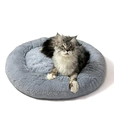 Go Gift, Shaggy, legowisko, szary, rozmiar M, 57-57-10 cm