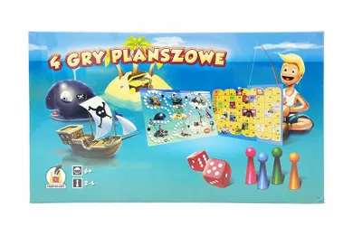 Goblin, Perłowa Wyspa, 4w1, zestaw gier familijnych