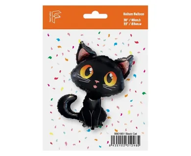 GoDan, balon foliowy, Czarny kot, 90 cm