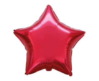Godan, balon foliowy, gwiazda, czerwona, 48 cm