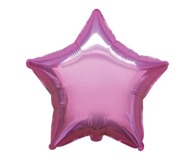 Godan, balon foliowy, gwiazda, różowa, 46 cm