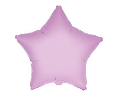 Godan, balon foliowy, gwiazda, różowa delikatna, 46 cm