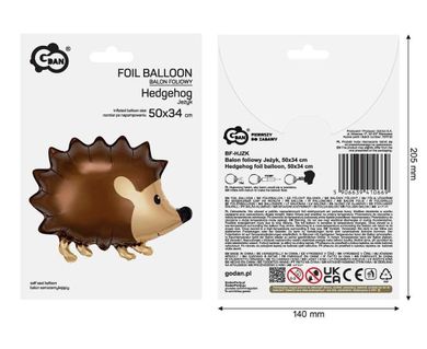 Godan, balon foliowy, Jeżyk, 50-34 cm