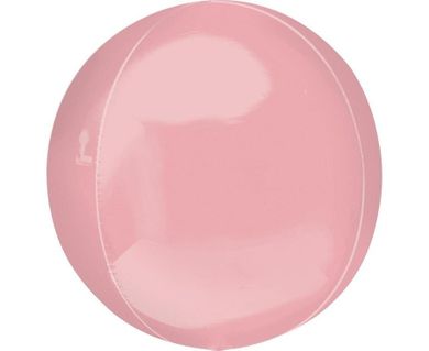 GoDan, balon foliowy, kula, pastelowa różowa, 38-40 cm