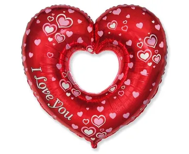 Godan, balon foliowy, serce i love you, 61 cm