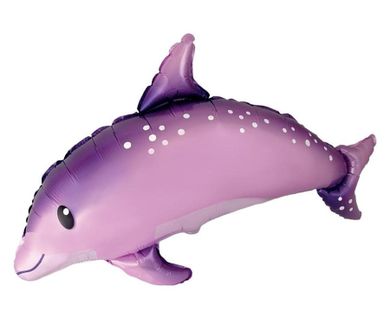 Godan, balon foliowy, słodki delfin, różowy, 61 cm