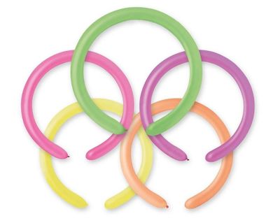 Godan, balony rurki, fluor, 100 szt.