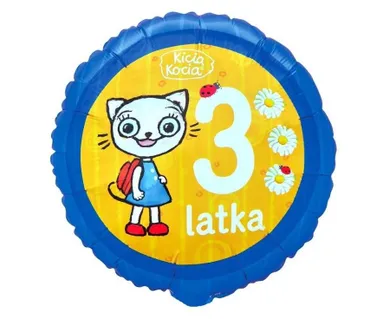 GoDan, Kicia Kocia, balon foliowy, 3 latka