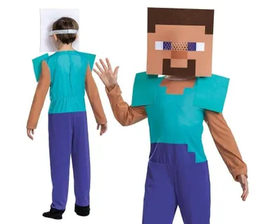 GoDan, Minecraft, Steve, strój dla dzieci, 7-8 lat