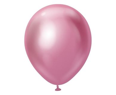 Godan, Mirror, balony lateksowe chromowane, Pink, 25 szt.