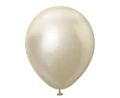 Godan, Mirror, balony lateksowe chromowane, White Gold, 25 szt.