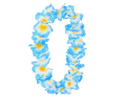 GoDan, naszyjnik hawajski, niebiesko-biały