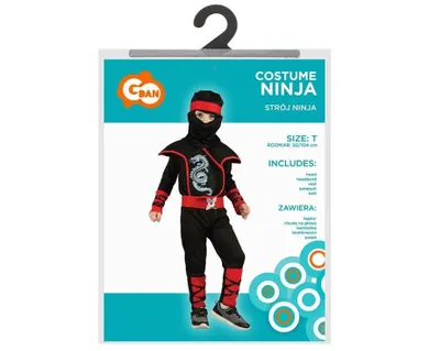 GoDan, Ninja, strój dla dzieci, rozmiar 92/104 cm