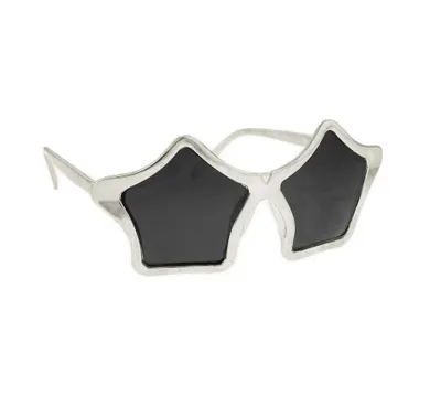 GoDan, okulary, gwiazdki, srebrne