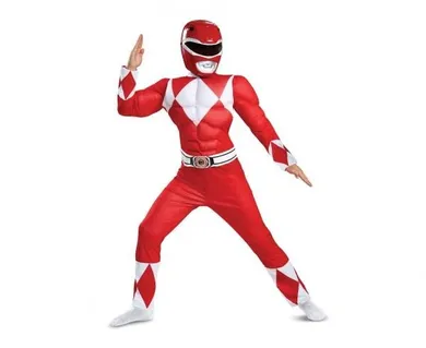 GoDan, Power Rangers, strój dla dzieci, Red Ranger Classic Muscle, rozmiar M