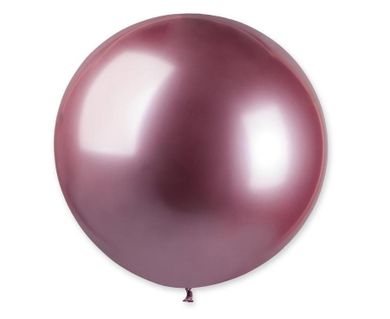 Godan, shiny, balon kula, różowa, 0,80m, 5 szt.