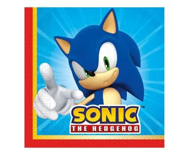 Godan, Sonic the Hedgehog, serwetki papierowe, 33-33 cm, 20 szt.