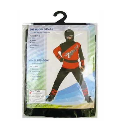 GoDan, strój karnawałowy dla dzieci, Dragon ninja, rozmiar 110-120 cm