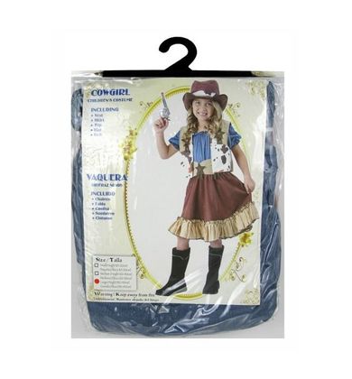 GoDan, strój karnawałowy dla dzieci, Kowbojka, rozmiar 130-140 cm