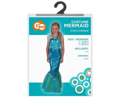 GoDan, Syrenka, strój dla dzieci, rozmiar 110/120 cm